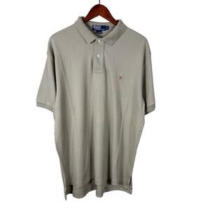 Polo Ralph Lauren Men Size Large Green Cotton Casual Everyday Short Sleeve Shirt